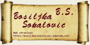 Bosiljka Šopalović vizit kartica
